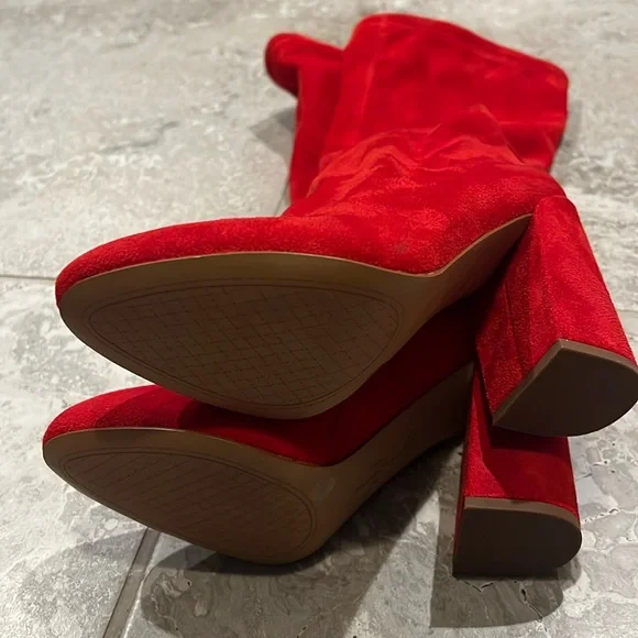 Jessica Simpson Benni Boots in Red Size 6.5 New in Box - Picture 4 of 8